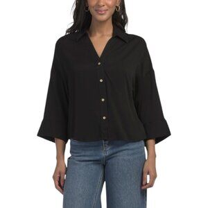 ALEXANDER JORDAN Long Sleeve Shirt With Novelty Buttons